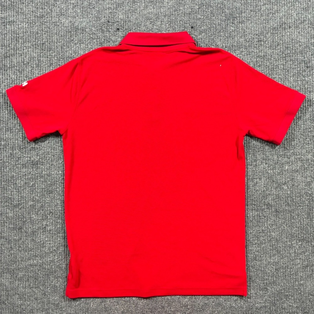 Helly Hansen Viking Polo Shirt Mens Large Red Performance Short Sleeve - Picture 2 of 8